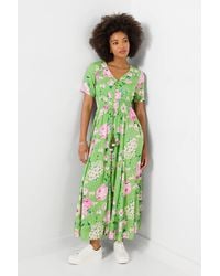 Joe Browns - Button-Through Floral Maxi Dress - Lyst
