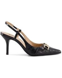 Dune - 'click' Leather Strappy Heels - Lyst