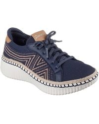 Skechers - Wilshire Boulevard Bellevue Two Tone Knit Lace Slip On Trainer - Lyst