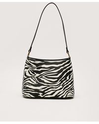 Nasty Gal - Faux Leather Zebra Structured Shoulder Bag - Lyst