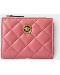 Versace - Medusa Head Quilted Wallet - Lyst