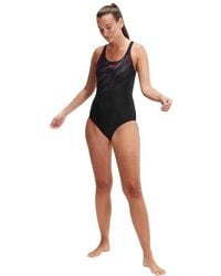 Speedo - Hyperboom Placement Muscleback One Piece Swimsuit - Lyst