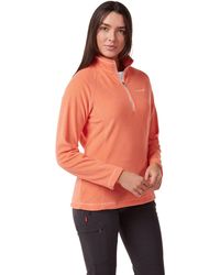 nike blue and orange polar fleece half zip sweatshirt