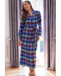 British Boxers - "Lerwick Check" Brushed Cotton Dressing Gown - Lyst