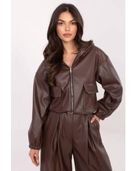 Love Lace - Stylish Short Insulated Zip Jacket - Lyst