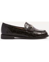 Linzi - Maison Faux Croc Patent Leather Loafers - Lyst