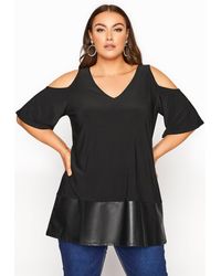 Yours - Cold Shoulder Top - Lyst