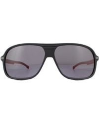 BOSS - Aviator Matte Black Red Grey Polarized Sunglasses - Lyst