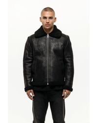 Good For Nothing - Aviator Shearling Jacket - Lyst