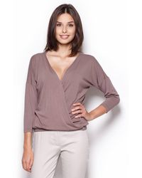 Love Lace - Loose Fit Elastic Hem Blouse For Jeans Style 44228 - Lyst