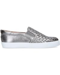 kurt geiger metallic trainers