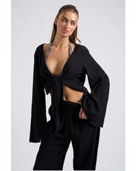Urban Bliss - Crinkle Cotton Oversized Beach Shirt - Lyst