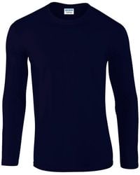 Gildan - Softstyle Plain Long-Sleeved T-Shirt - Lyst