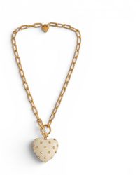Michael Nash Jewelry - Celestine Mother Of Pearl Resin Heart Pendant - Lyst