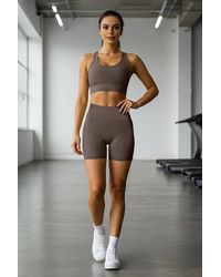 WOVCOR - Knit High-Waist Sports Short Leggings - Lyst