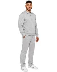 Enzo - Half Zip Collared Tracksuit Set - Lyst