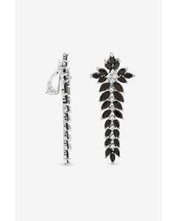 Jon Richard - Plated & Jet Statement Clip Earrings - Lyst