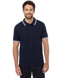 MAINE - Plain Tipped Polo Shirt - Lyst