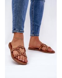 Love Lace - Flat Heel Cutout Slip On Summer Sandals For Warm Days - Lyst