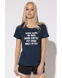 Sub_Urban Riot - Work Hard List Womens Loose Slogan T-shirt - Lyst