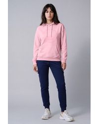 Enorsia - Relaxed Fit Graphic Printed Fleece Hoodie - Lyst