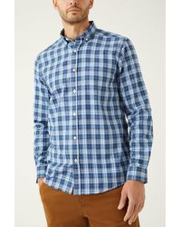 MAINE - Long Sleeve Balanced Check Shirt - Lyst