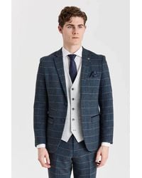 Paul Andrew - Tweed Check 3 Piece Suit With Waistcoat - Lyst