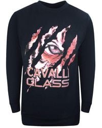 Roberto Cavalli - Peeking Tiger Design Sweatshirt - Lyst