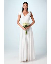 Coast - Bow Shoulder Embellished Maxi Wedding Dress - Lyst