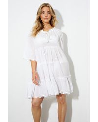 Dorothy Perkins - White Beach Cover Up Dress - Lyst