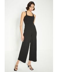 Oasis - Petite Jersey Crepe Strappy Back Jumpsuit - Lyst