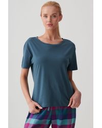 British Boxers - "Petrol" Cotton Scoop Neck T-Shirt - Lyst