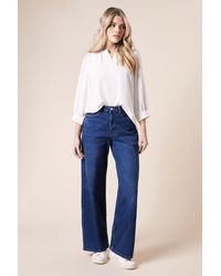 Dorothy Perkins - Wide Leg Denim Jeans - Lyst