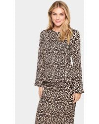 Saint Tropez - Ilyssasz Round Neck Flared Sleeve Blouse - Lyst