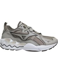 Mizuno - Sport Style Wave Rider 1 Taupe Lace Up Running Trainers - Lyst