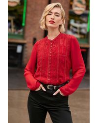 Joe Browns - Emily Embroidered Button Through Blouse With Cami - Lyst