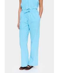 Saint Tropez - Zalinda High Waisted Drawstring Trousers - Lyst