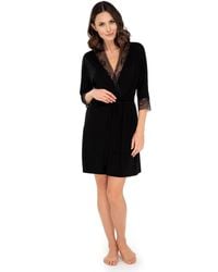 KDMD - Elegant Lace Belter Negligee Evening Robe - Lyst