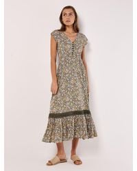 Apricot - Ditsy Floral Maxi Dress - Lyst