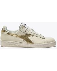 Diadora - Game L Low Waxed Metal Trainer - Lyst