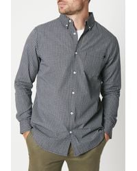MAINE - Mini Grid Box Check Long Sleeve Shirt - Lyst