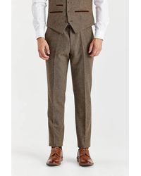 Paul Andrew - Trousers Wool Blend Tweed Casual Formal Pants - Lyst