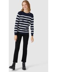 MAINE - Holly Embroidered Stripe With Cashmere Jumper - Lyst