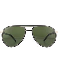 Lacoste - Aviator Shiny Grey Grey Sunglasses - Lyst