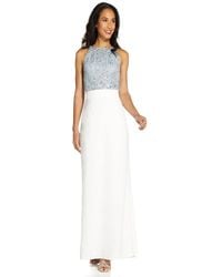 Adrianna Papell - Pearl Crepe Skirt - Lyst