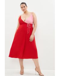 Coast - Plus Size Cami Midi Wrap Dress - Lyst