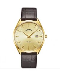 Rotary - Ultra Slim Stainless Steel Classic Analogue Quartz Watch - Gs08013/03 - Lyst