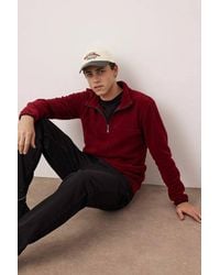 WOVCOR - Half Zip Fleece Sweatshirt - Lyst