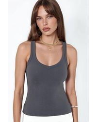 Busem - V-Neck Ribbed Tank Top - Lyst