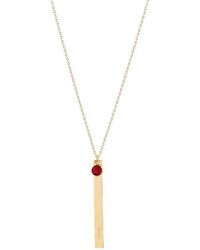 Joy by Corrine Smith - 'mum' Engraved July Birthstone Necklace Gold Plated - Lyst